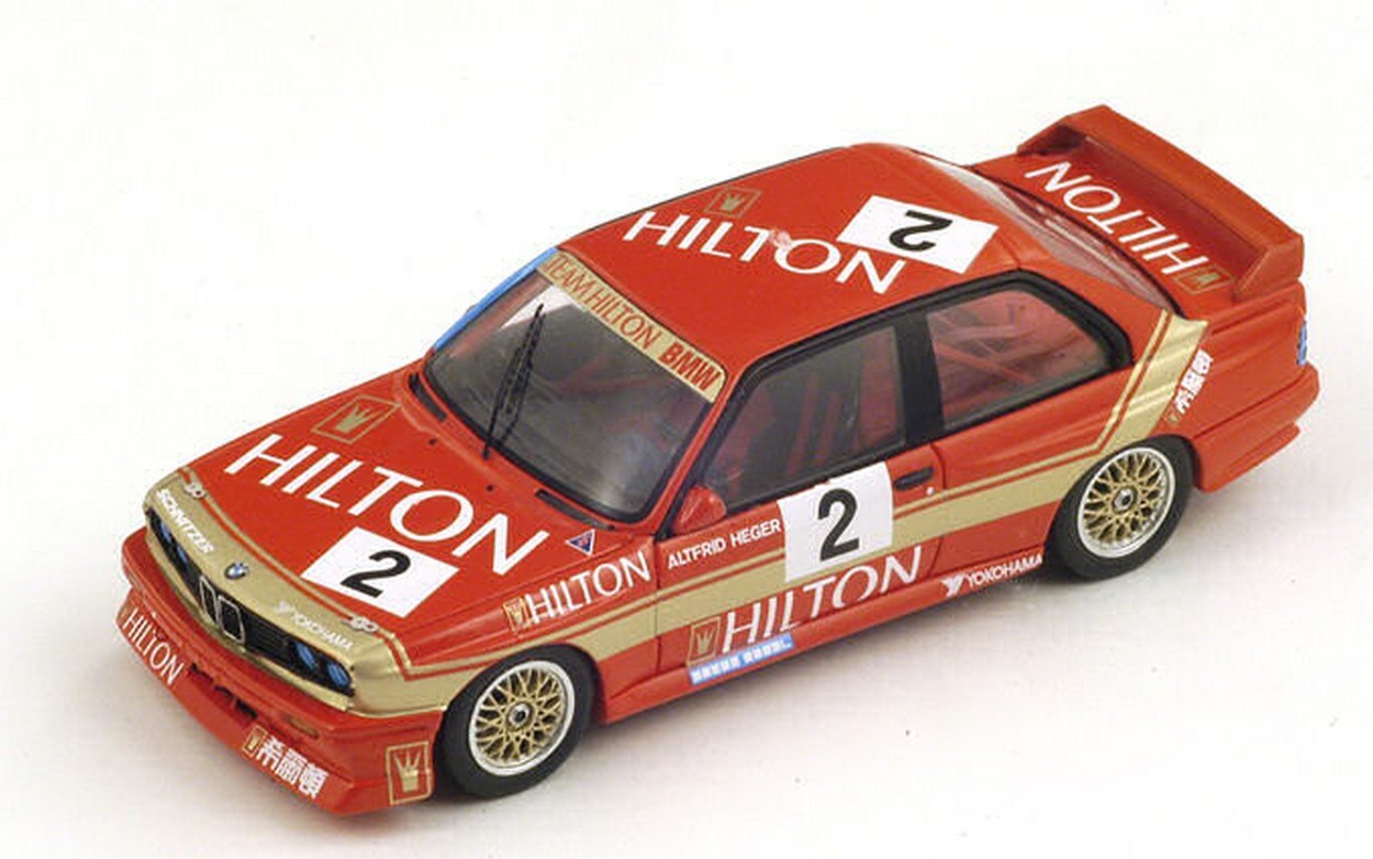 SCALE MODEL COMPATIBLE WITH BMW E30 M3 N.2 WINNER MACAU GUIA RACE 1988 A.HEGER 1:43 SPARK MODEL SA035