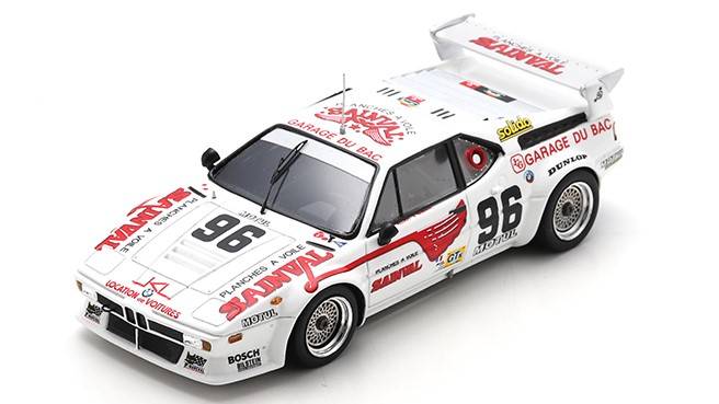 MODELE REDUIT COMPATIBLE AVEC BMW M1 N.96 LM 1980 F.ALLIOT-J.GUERIN 1:43 SPARK MODEL S6400