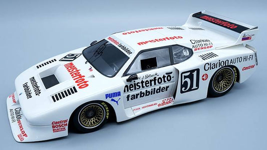 MODELLINO IN SCALA COMPATIBILE CON BMW M1 TURBO (TEAM SCHNITZ.) DRM N.51 SALZBURGR.1981 H.J.STUCK 1:18 TECNOMODEL TMD18173C