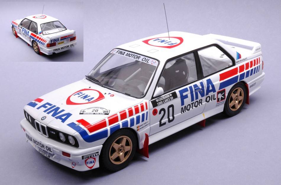 SCALE MODEL COMPATIBLE WITH BMW M3 E30 N.20 1000 LAKES RALLY 1989 DUEZ/LOPES 1:18
 IXO MODEL 18RMC132