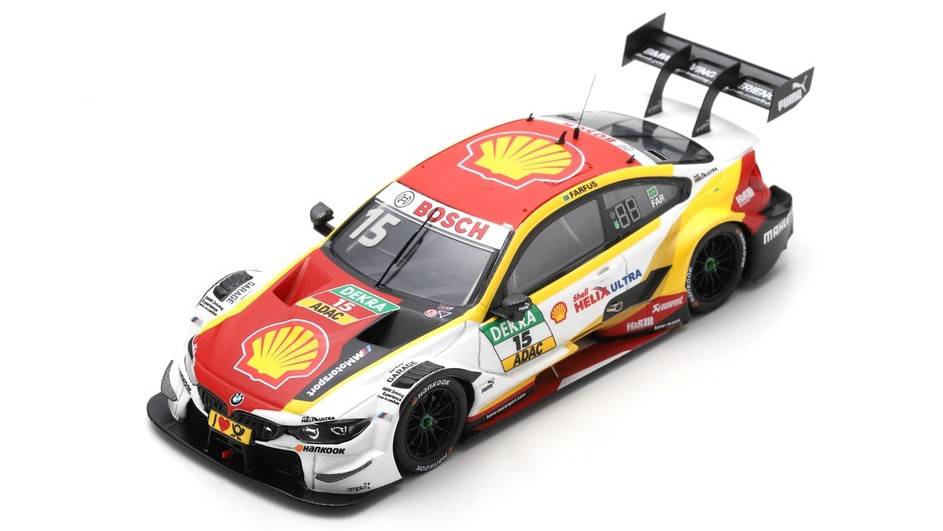 MODELE REDUIT COMPATIBLE AVEC BMW M4 N.15 DTM HOCKENHEIM 2018 AUGUSTO FARFUS 1:43 SPARK MODEL SG633