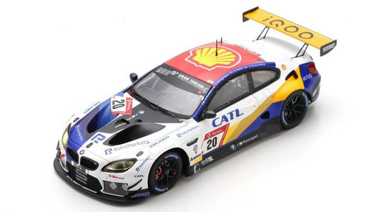 MODELLINO IN SCALA COMPATIBILE CON BMW M6 GT3 N.20 6th 24 H NURBURGING 2021 KROHN-KLINGMANN-SIMS-DUSSELDORP SPARK MODEL SG755