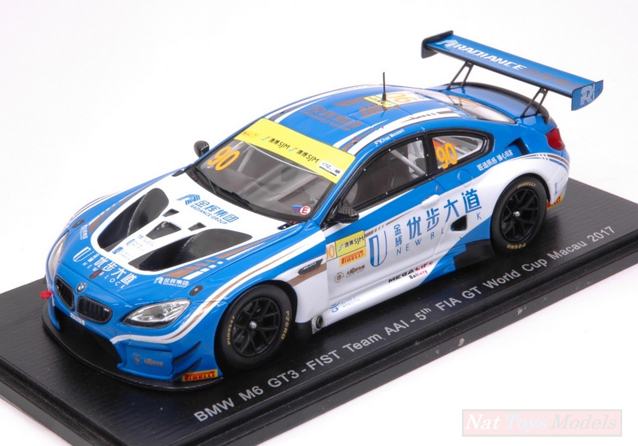 MODELLINO IN SCALA COMPATIBILE CON BMW M6 GT3 N.90 FIA GT WORLD CUP MACAU 2017 C.MOSTERT 1:43 SPARK MODEL SA144