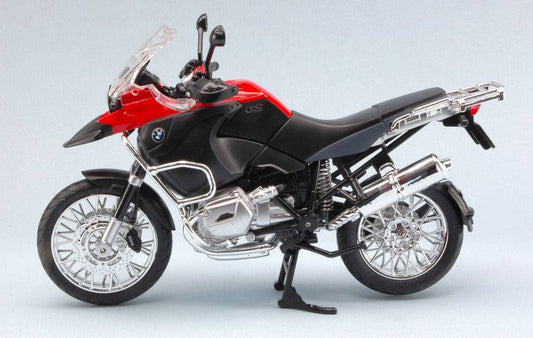 SCALE MODEL COMPATIBLE WITH BMW R1200GS RED 1:9 RASTAR RAT42000R DIE CAST