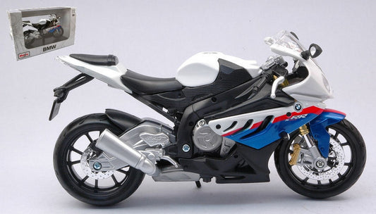 SCALE MODEL COMPATIBLE WITH BMW S 1000 RR WHITE 1:12 MAISTO MI32702