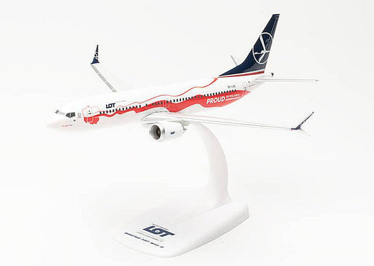 SCALE MODEL COMPATIBLE WITH BOEING 737 MAX 8 LOT POLISH AIRLINES 1:200 HERPA HP613675