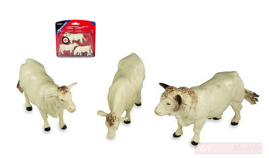 SCALE MODEL COMPATIBLE WITH CHAROLAIS CATTLE 1:32 BRITAINS LC43240