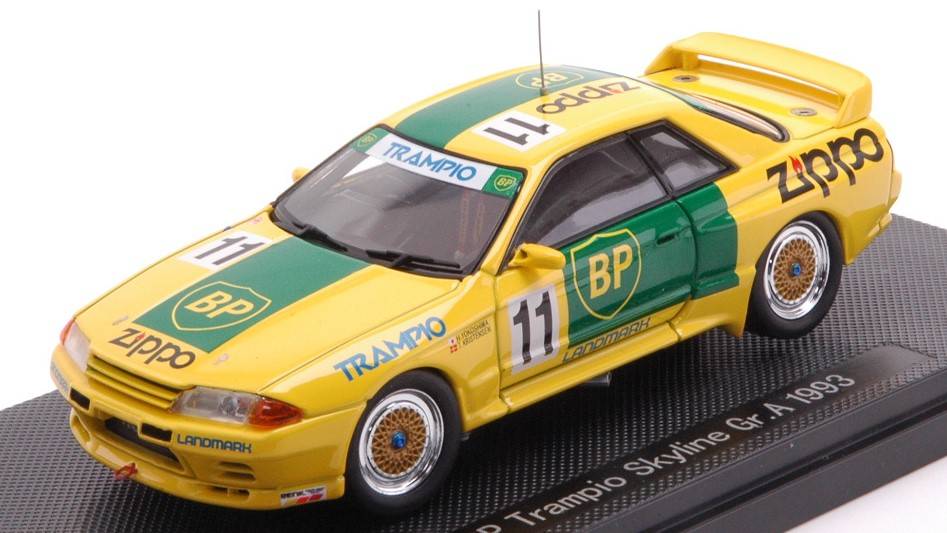 MODELLINO IN SCALA COMPATIBILE CON BP TRAMPIO SKYLINE N.11 Gr.A 1993 H.YOKOSHIMA-T.KRISTENSEN 1:43 EBBRO EB44156