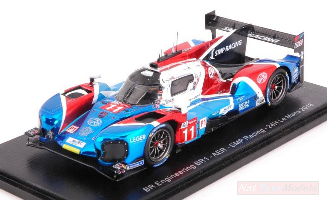 MODELLINO IN SCALA COMPATIBILE CON BR ENGINEERING BR1 N.11 DNF LM 2018 V.PETROV-M.ALESHIN-J.BUTTON 1:43 SPARK MODEL S7008