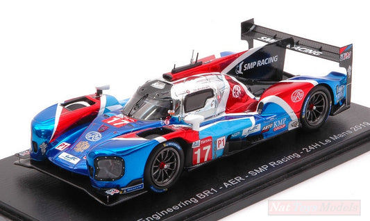 MODELE REDUIT COMPATIBLE AVEC BR ENGINEERING BR1 N.17 LM 2019 S.SARRAZIN-E.ORUDZHEV-S.SIROTKIN 1:43 SPARK MODEL S7907