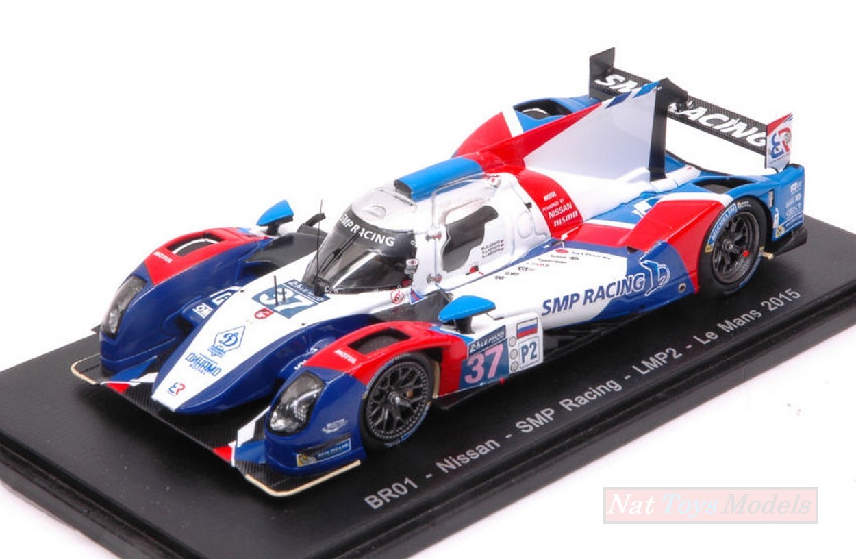 MODELLINO IN SCALA COMPATIBILE CON BR01-NISSAN N.37 32th LM 2015 M.ALESHIN-K.LADYGIN-A.LADYGIN 1:43 SPARK MODEL S4652