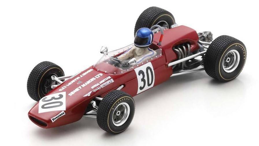 MODELE REDUIT COMPATIBLE AVEC BRABHAM BT23C JACKY ICKX 1969 N.30 GP DE REIMS 1:43 SPARK MODEL SF252