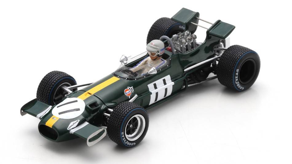 MODELLINO IN SCALA COMPATIBILE CON BRABHAM BT26A JACK BRABHAM 1969 N.11 6th DUTCH GP 1:43 SPARK MODEL S8318