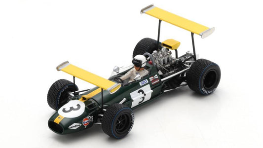 MODELE REDUIT COMPATIBLE AVEC BRABHAM BT26A JACK BRABHAM 1969 N.3 GP D'ESPAGNE 1:43 SPARK MODEL S8314