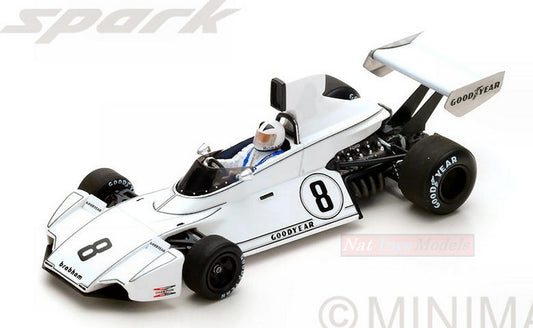 MODELLINO IN SCALA COMPATIBILE CON BRABHAM BT44 R.ROBARTS 1974 N.8 15th BRAZILIAN GP 1:43 SPARK MODEL S5258