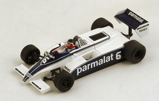 MODELLINO IN SCALA COMPATIBILE CON BRABHAM BT49C H.REBAQUE 1981 N.6 DNQ MONACO GP 1:43 SPARK MODEL S4348