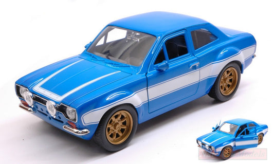 MODELLINO IN SCALA COMPATIBILE CON BRIAN S FORD ESCORT FAST & FURIOUS 1:24 JADA TOYS JADA99572