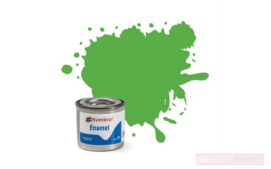 COLORI MODELLISMO BRIGHT GREEN MATT 14 ml Pz.6 HUMBROL HB0037