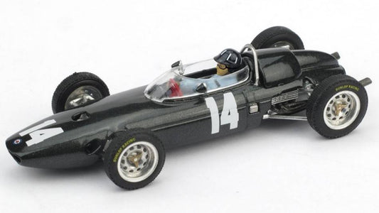 MODÈLE RÉDUIT COMPATIBLE AVEC BRM P 57 G.HILL 1962 N.14 VAINQUEUR CHAMPION DU MONDE GP D'ITALIE AVEC PILOTE 1:43 BRUMM BM0323CH