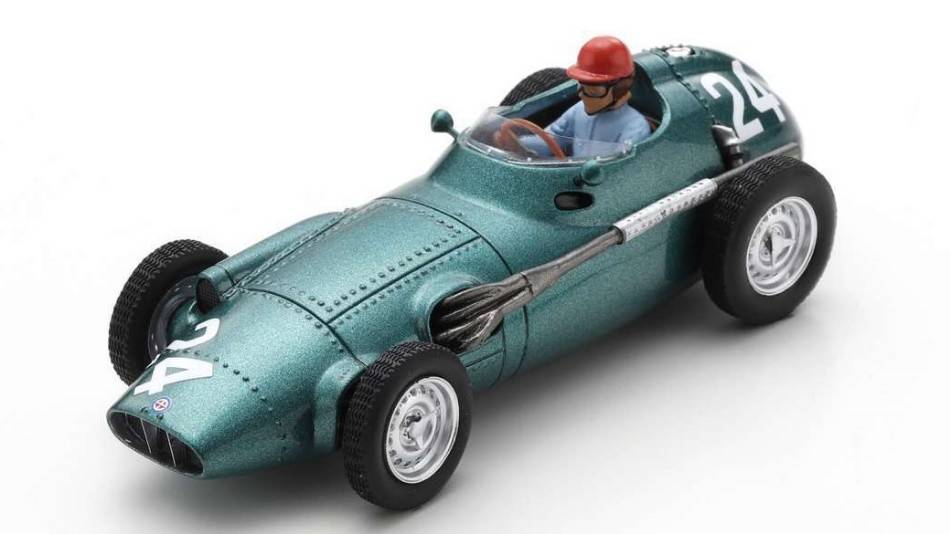 SCALE MODEL COMPATIBLE WITH BRM P25 JACK FAIRMAN 1957 N.24 BRITISH GP 1:43 SPARK MODEL S5724