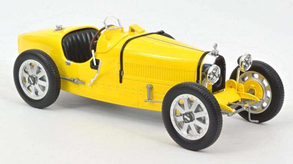 MODELLINO IN SCALA COMPATIBILE CON BUGATTI T35 1925 YELLOW 1:12 NOREV NV125702