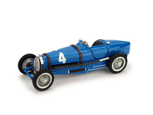 MODELLINO IN SCALA COMPATIBILE CON BUGATTI T59 N.4 WINNER GRAND PRIX AUTOMOB. BELGIQUE 1934 R.DREYFUS 1:43 BRUMM BM0041