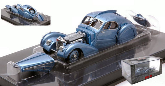 SCALE MODEL COMPATIBLE WITH BUGATTI TYPE 57 SC ATLANTIC 1936 LIGHT BLUE MET.1:43 RIO RI4687