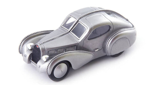 MODELLINO IN SCALA COMPATIBILE CON BUGATTI TYPE 68 COUPE 1945 MET.SILVER 1:43 AUTOCULT ATC03022