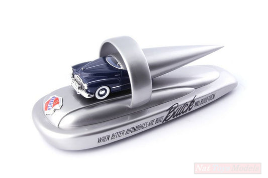 MODELLINO IN SCALA COMPATIBILE CON BUICK FLOAT 1946 SILVER BLUE 1:43 AUTOCULT ATC11011