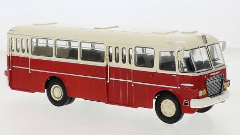 MODELLINO IN SCALA COMPATIBILE CON BUS IKARUS 620 RED/BEIGE 1:43 PREMIUM CLASSIXX PCL47148