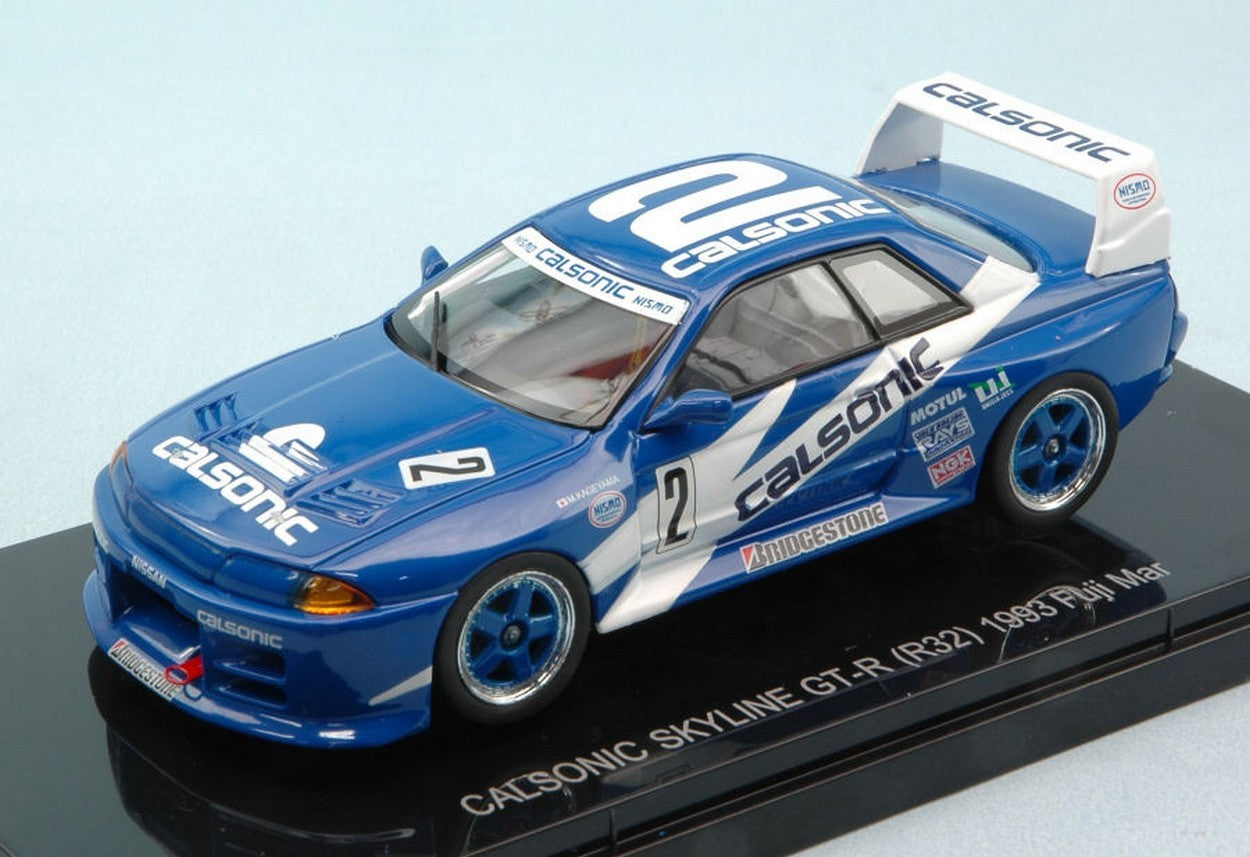 SCALE MODEL COMPATIBLE WITH CALSONIC SKYLINE GT-R (R32) N.2 WINNER FUJI 1993 M.KAGEYAMA 1:43 EBBRO EB44503