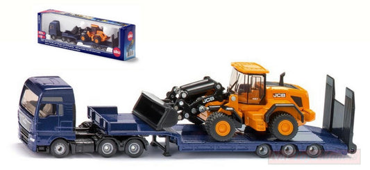 SCALE MODEL COMPATIBLE WITH TRUCK WITH TRAILER + WHEEL LOADER 1:87 SIKU SK1790