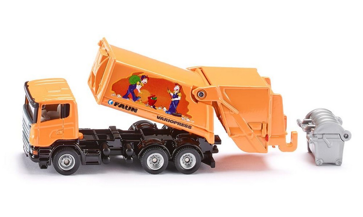 SCALE MODEL COMPATIBLE WITH ECOLOGICAL WASTE COLLECTION TRUCK 1:87 SIKU SK1890