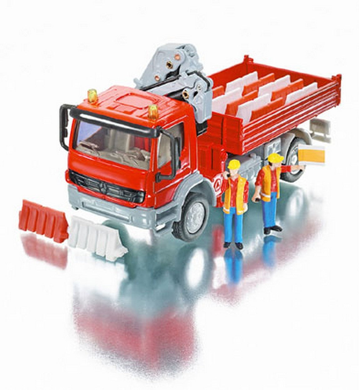 SCALE MODEL COMPATIBLE WITH MERCEDES TRUCK WITH CRANE ARM 1:50 SIKU SK3534