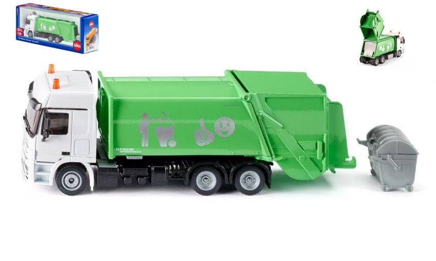 SCALE MODEL COMPATIBLE WITH URBAN SOLID WASTE COLLECTION TRUCK 1:50 SIKU SK2938