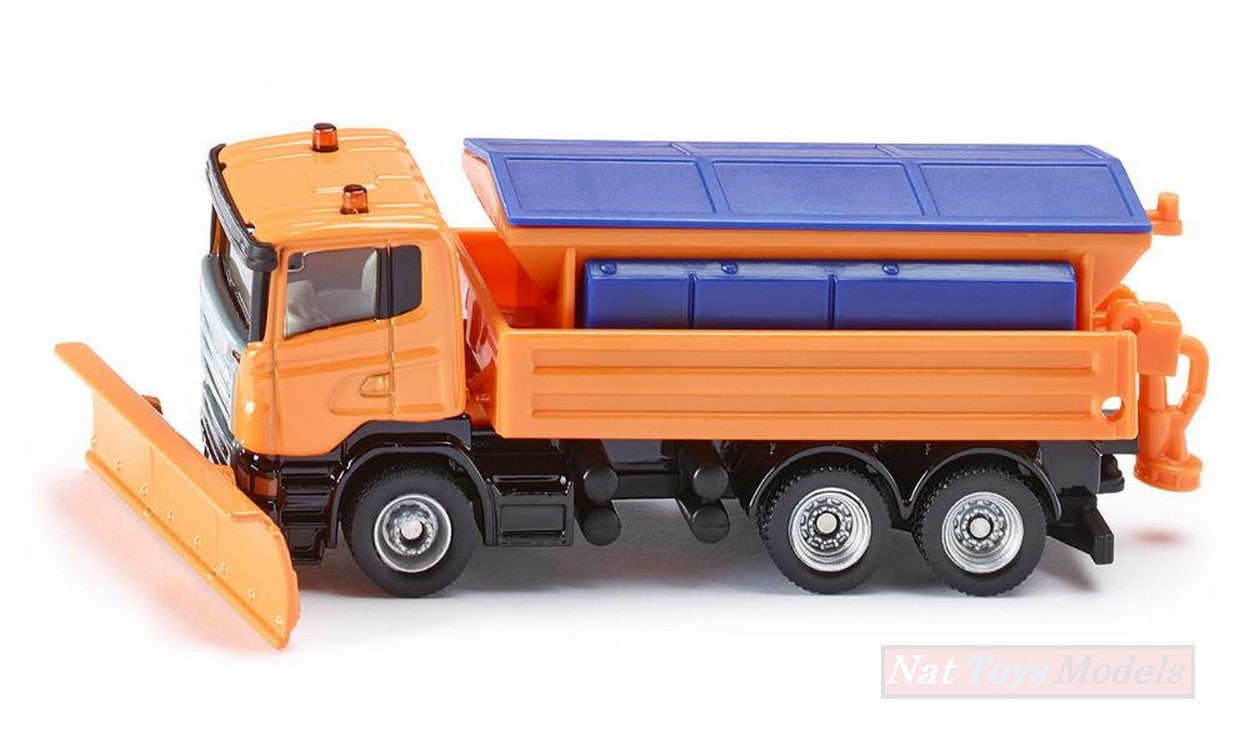 SCALE MODEL COMPATIBLE WITH SNOW PLOW/SALT SPREADER TRUCK 1:87 SIKU SK1898