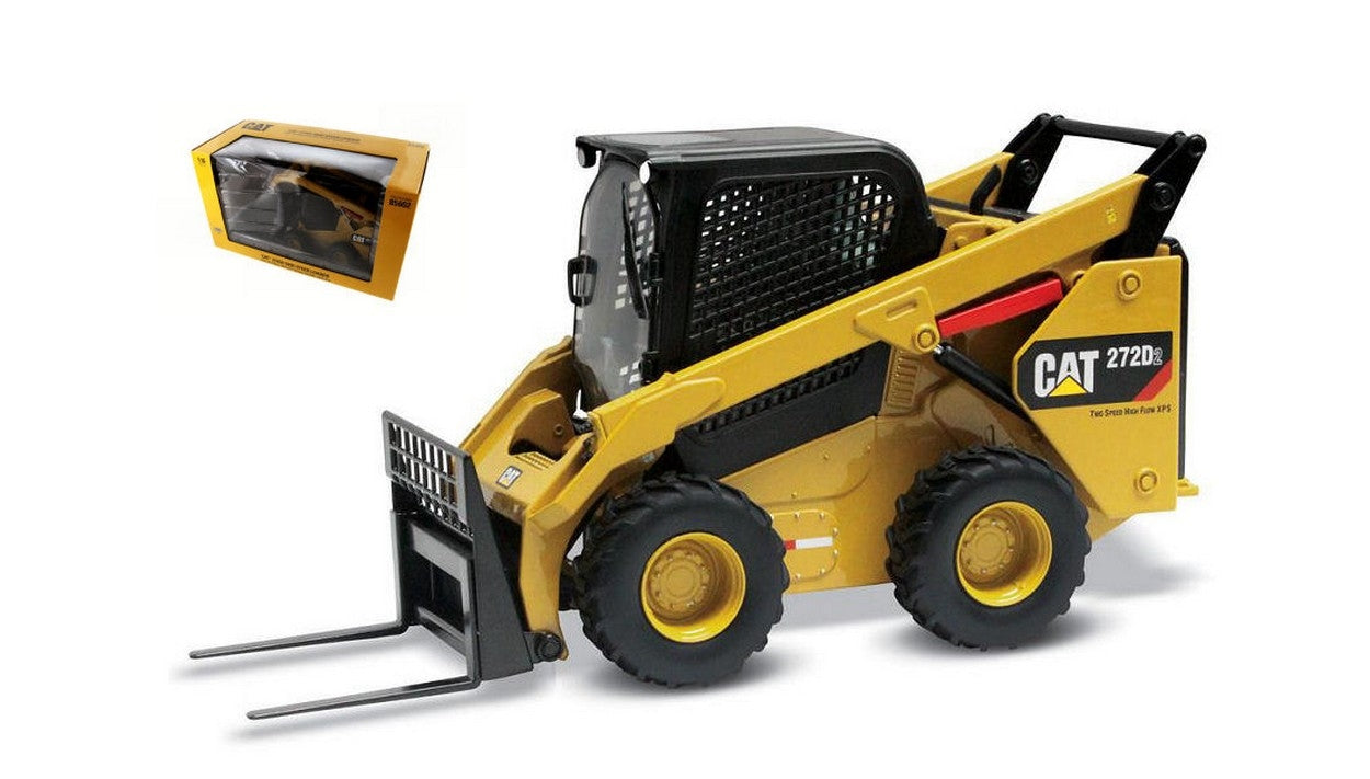 MODELLINO IN SCALA COMPATIBILE CON CAT 272D2 SKID STEER LOADER 1:16 DIECAST MASTER DM85602