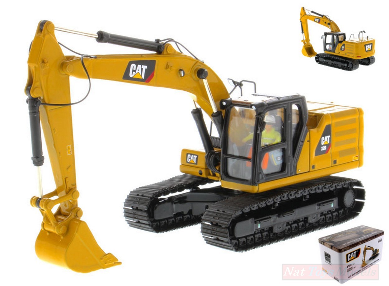 MODELLINO IN SCALA COMPATIBILE CON CAT 320 HYDRAULIC EXCAVATOR NEXT GENERAT.1:50 DIECAST MASTER DM85569