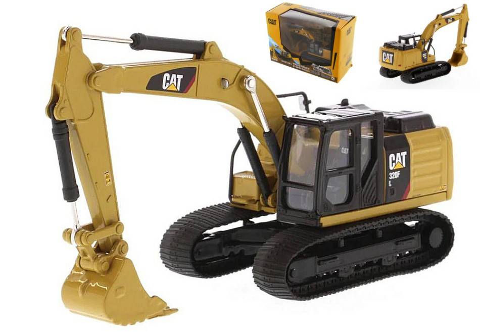 SCALE MODEL COMPATIBLE WITH CAT 320F L HYDRAULIC EXCAVATOR 1:64 DIECAST MASTER DM85690