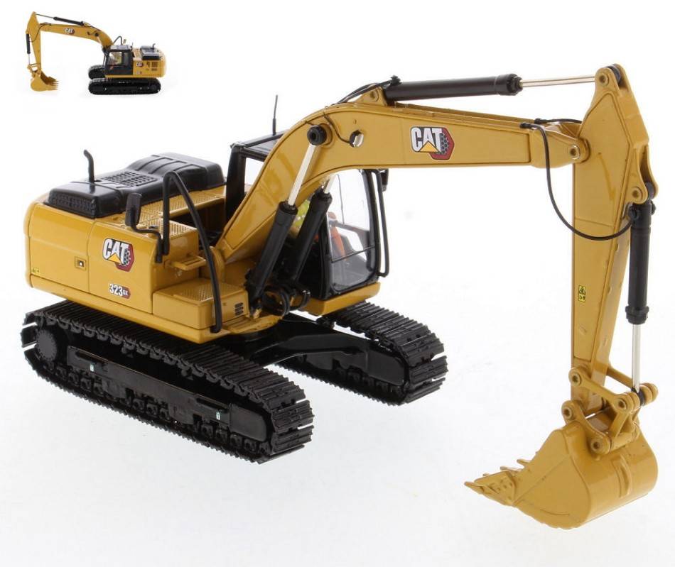 MODELLINO IN SCALA COMPATIBILE CON CAT 323 GX HYDRAULIC EXCAVATOR 1:50 DIECAST MASTER DM85675