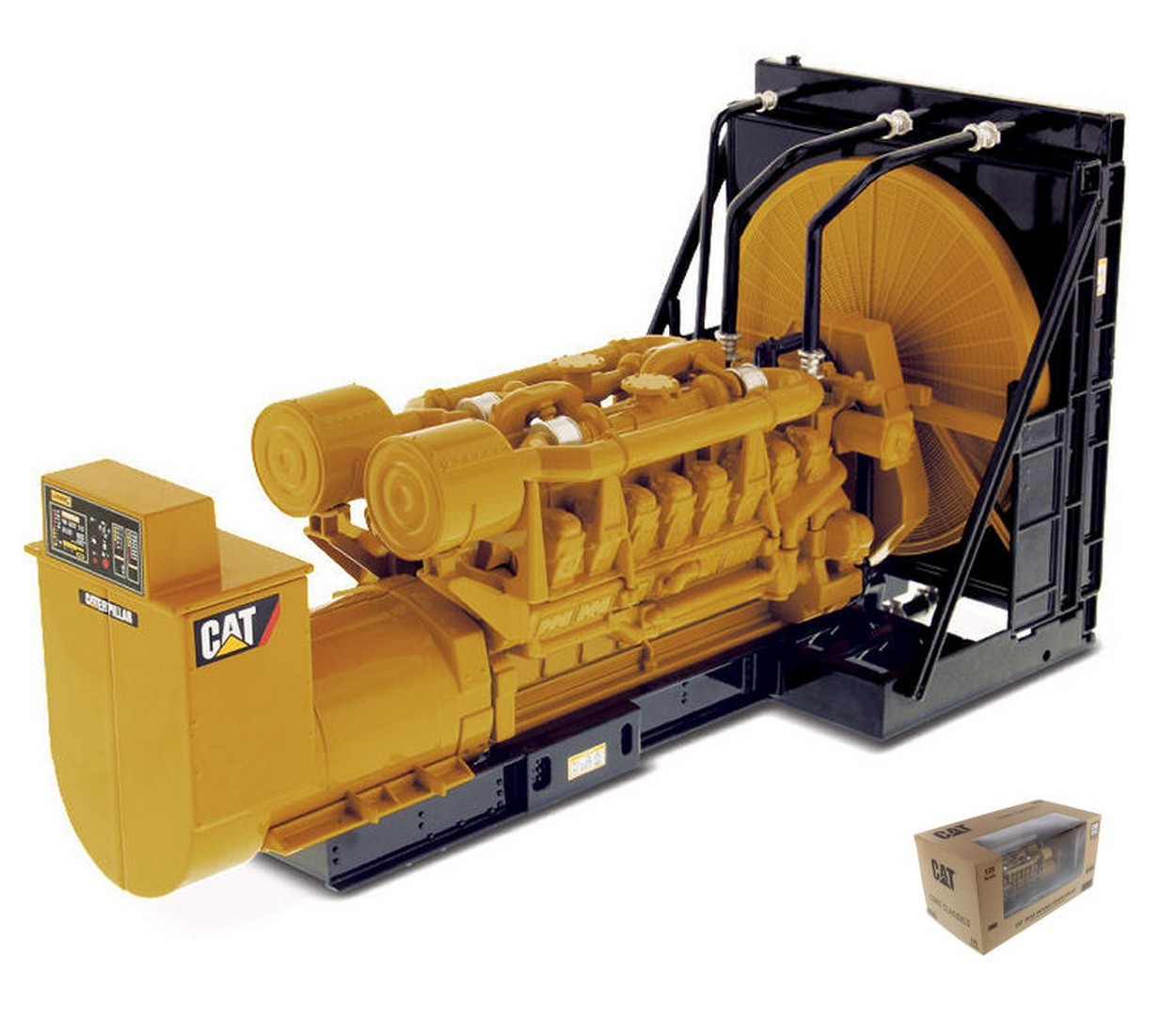 MODELLINO IN SCALA COMPATIBILE CON CAT 3516B ENGINE GENERATOR 1:25 DIECAST MASTER DM85100