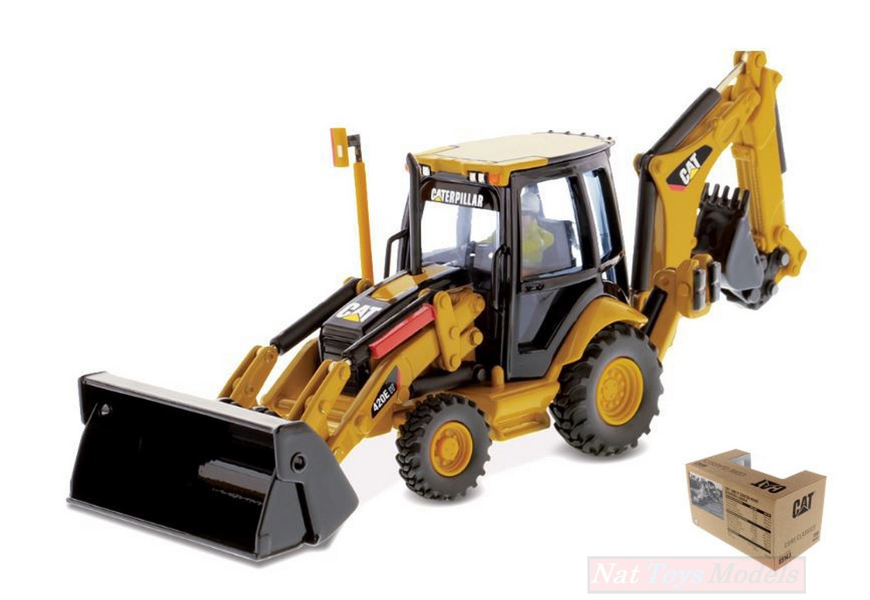 SCALE MODEL COMPATIBLE WITH CAT 420E IT BACKHOE LOADER PIVOT 1:50 DIECAST MASTER DM85143