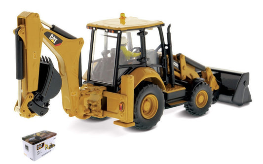 SCALE MODEL COMPATIBLE WITH CAT 432F2 SIDE SHIFT BACKHOE LOADER 1:50 DIECAST MASTER DM85249