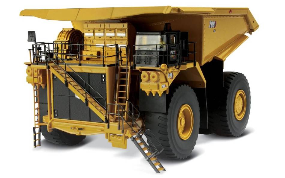 MODELLINO IN SCALA COMPATIBILE CON CAT 798 AC MINING TRUCK 1:50 DIECAST MASTER DM85671