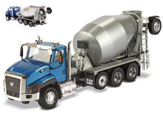 SCALE MODEL COMPATIBLE WITH CAT CT660 DAY CAB CEMENT MIXER 1:50 DIECAST MASTER DM85664C