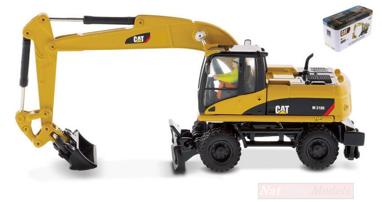 MODELLINO IN SCALA COMPATIBILE CON CAT M318D WHEELED EXCAVATOR 1:87 DIECAST MASTER DM85177