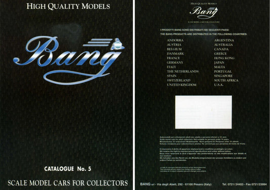 MODEL BOOK CATALOG BANG 1995 ED.5 PAGE 40 BANG BGCAT1995