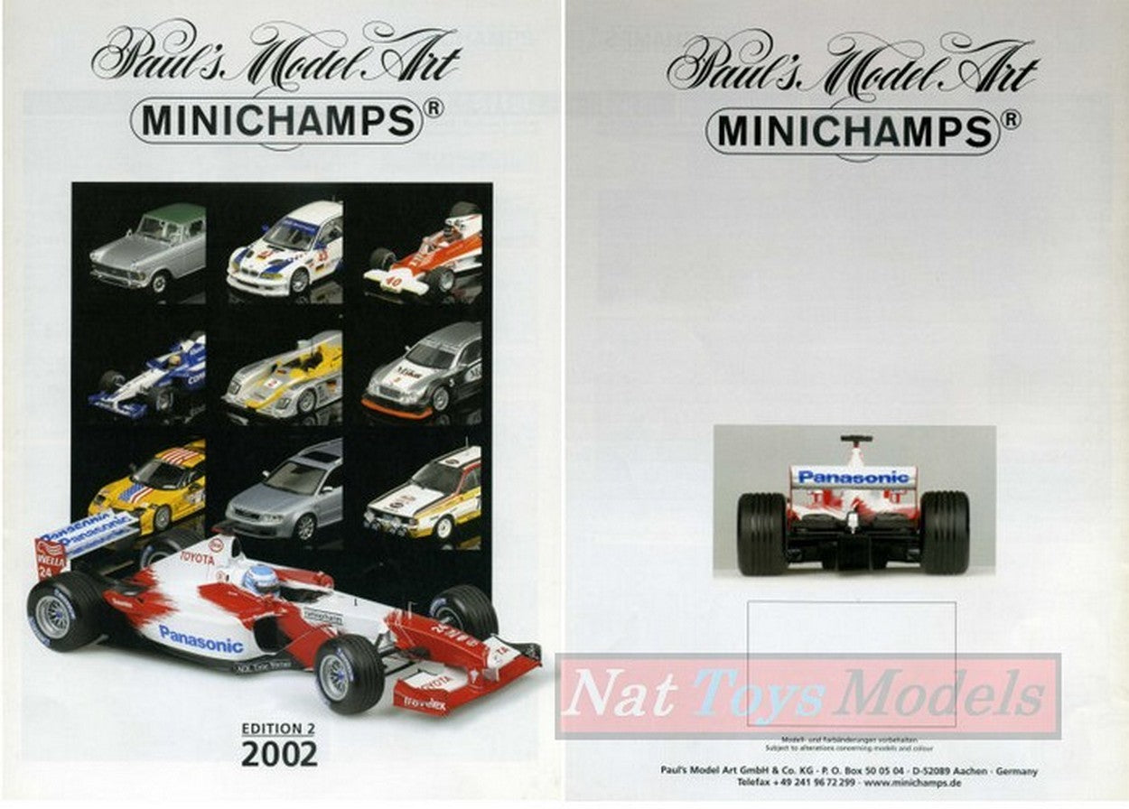 MODEL BOOK MINICHAMPS CATALOG 2002 EDITION 2 PAGE 31 MINICHAMPS PMCAT2002-2