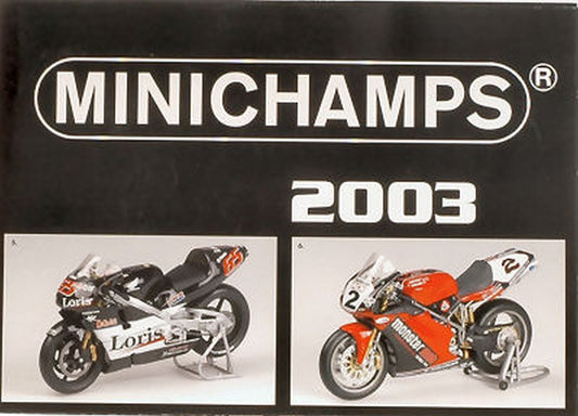 MODEL BOOK MINICHAMPS CATALOG 2003 EDITION 1 PAGE 187 MINICHAMPS PMCAT2003