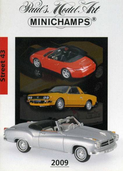 LIBRO MODELLINI CATALOGO MINICHAMPS 2009 STREET 43 FORMATO A 6 PAG.67 MINICHAMPS PMCAT2009-43